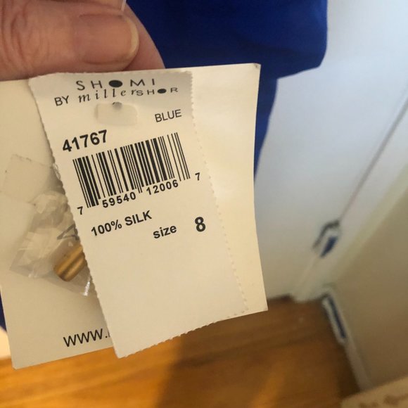 Vintage Shomi by Miller Shor Petite 100% Silk Pant Suit Size 8 NWT - Picture 9 of 9